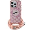 Karl Lagerfeld KLHMP15LHCKCKLCP iPhone 15 Pro 6.1 różowy/pink hardcase IML Crossbody Monogram Karl & Choupette Head MagSaf